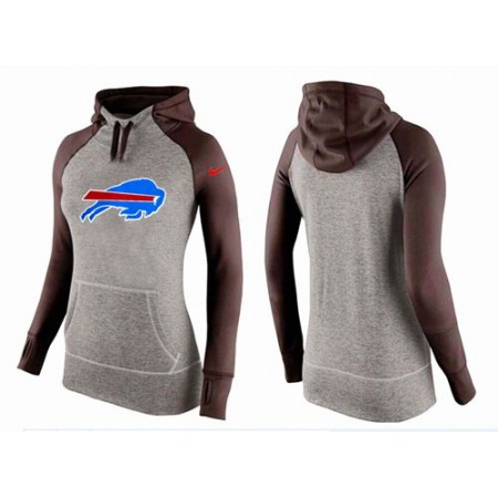 Women's Nike Buffalo Bills Performance Hoodie Grey & Brown