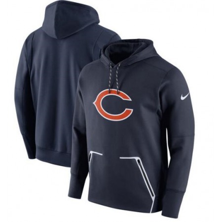 Men's Nike Chicago Bears Navy Champ Drive Vapor Speed Pullover Hoodie