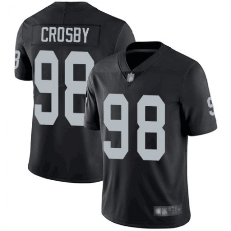 Toddlers Las Vegas Raiders #98 Maxx Crosby Black Vapor Limited Stitched Jersey