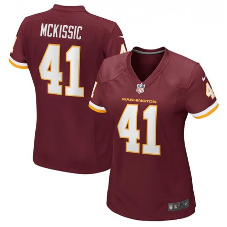 Women's Washington Redskins #41 J.D. McKissic Red Vapor Untouchable Limited Stitched Jersey(Run Small)