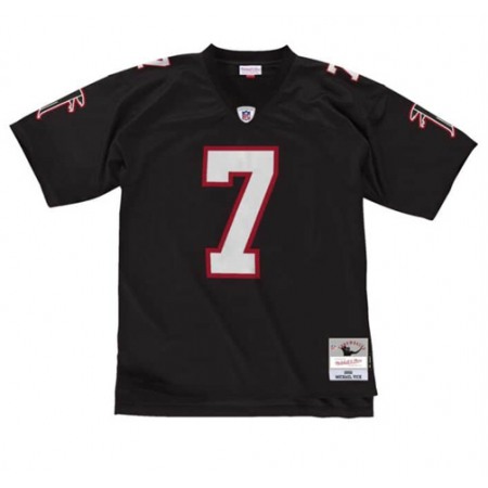 Men's Atlanta Falcons #7 Michael Vick 2002 Black Stitched Jersey