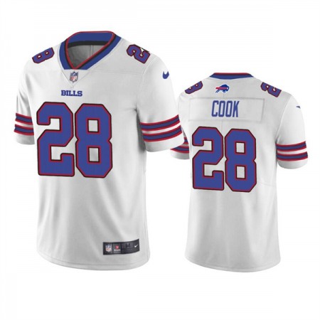 Men's Buffalo Bills #28 James Cook White Vapor Untouchable Limited Stitched Jersey