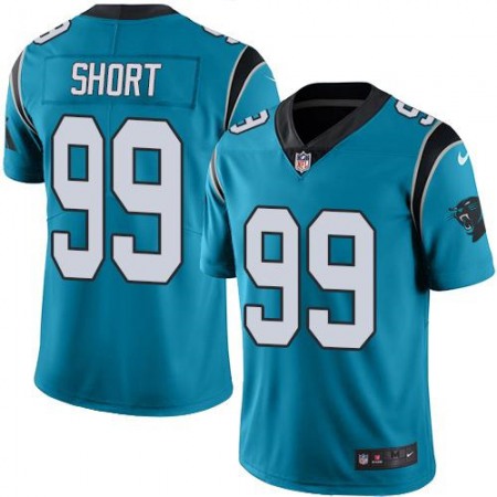 Nike Panthers #99 Kawann Short Blue Men's Stitched NFL Limited Rush Jersey