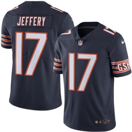 Nike Bears #17 Alshon Jeffery Navy Blue Men's Stitched NFL Limited Rush Jersey