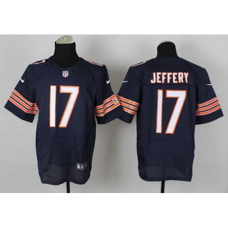 Nike Bears #17 Alshon Jeffery Navy Blue Team Color Men's Stitched NFL Elite Jersey