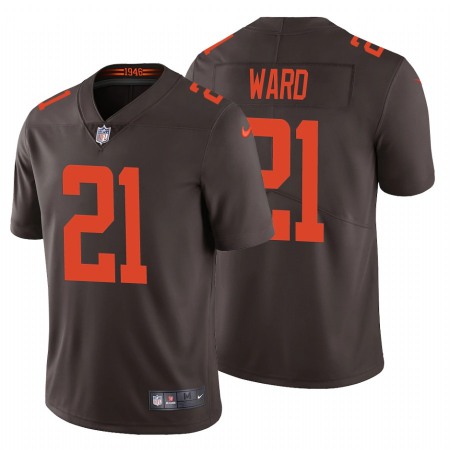 Men's Cleveland Browns #21 Denzel Ward 2020 New Brown Vapor Untouchable Limited Stitched Jersey