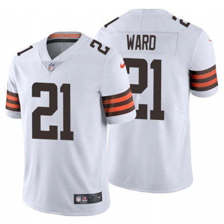 Men's Cleveland Browns #21 Denzel Ward 2020 New White Vapor Untouchable Limited Stitched Jersey