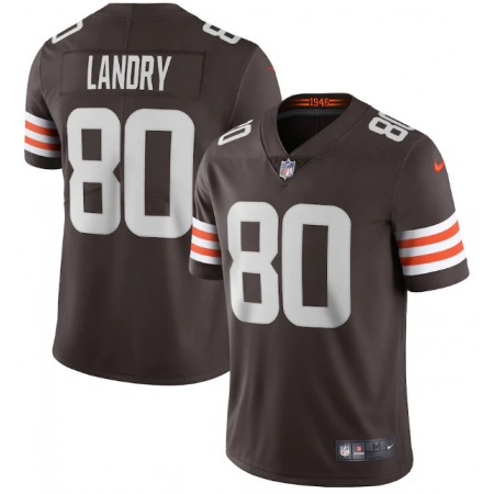 Men's Cleveland Browns #80 Jarvis Landry New Brown Vapor Untouchable Limited NFL Stitched Jersey