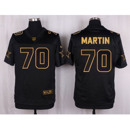 Nike Cowboys #70 Zack Martin Black Men's Stitched NFL Elite Pro Line Gold Collection Jersey