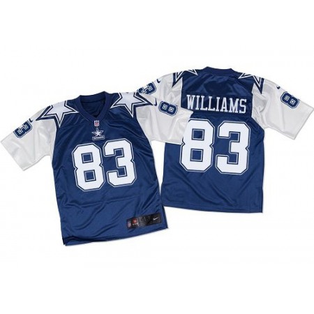 Nike Cowboys #83 Terrance Williams Navy Blue/White Throwback Men's Stitched NFL Elite Jersey