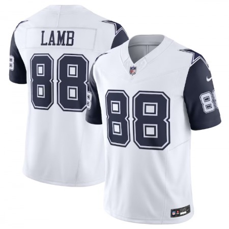 Men's Dallas Cowboys #88 CeeDee Lamb White 2023 F.U.S.E. Vapor Limited Stitched Football Jersey