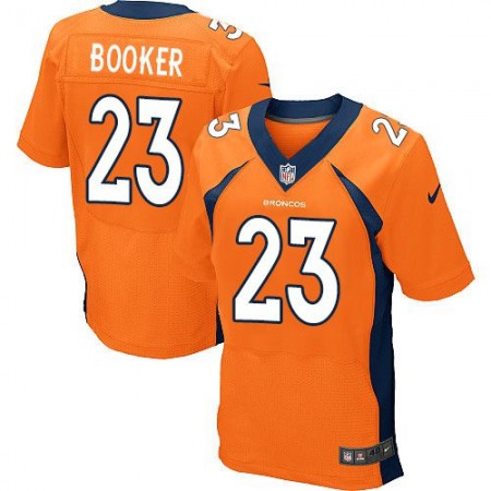 Nike Broncos #23 Devontae Booker Orange Team Color Men's Stitched NFL New Elite Jersey