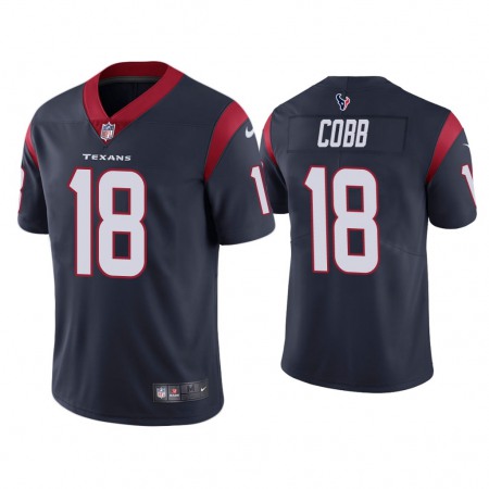 Men's Houston Texans #18 Randall Cobb New Navy Vapor Untouchable Limited Stitched Jersey