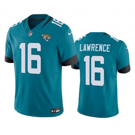 Men's Jacksonville Jaguars #16 Trevor Lawrence Teal 2023 F.U.S.E Vapor Untouchable Limited Stitched Jersey