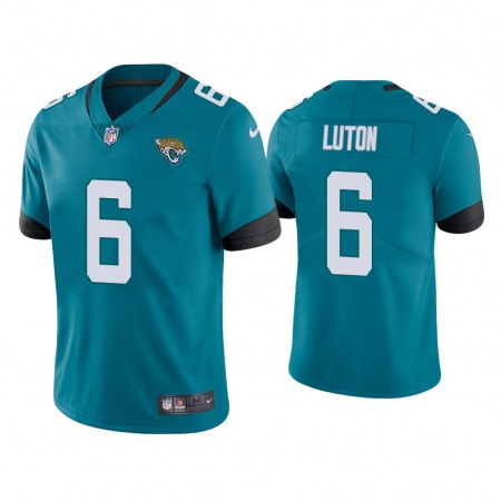 Men's Jacksonville Jaguars #6 Jake Luton Blue Vapor Untouchable Limited Stitched Jersey