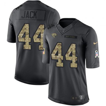 Nike Jaguars #44 Myles Jack Black Men's Stitched NFL Limited 2016 Salute To Service Jersey