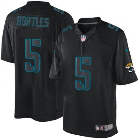 Nike Jaguars #5 Blake Bortles Black Men's Stitched NFL Impact Limited Jersey