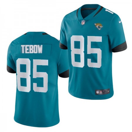 Men's Jacksonville Jaguars #85 Tim Tebow 2021 Teal Vapor Untouchable Limited Stitched Jersey