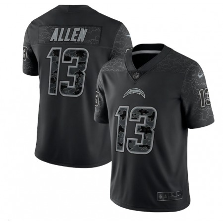 Men's Los Angeles Chargers #13 Keenan Allen Black Reflective Limited Stitched Football Jersey