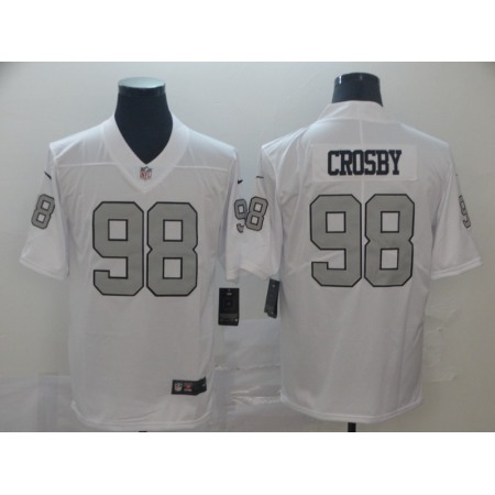 Men's Oakland Raiders #98 Maxx Crosby White Color Rush Limited Stitched NFL Jersey