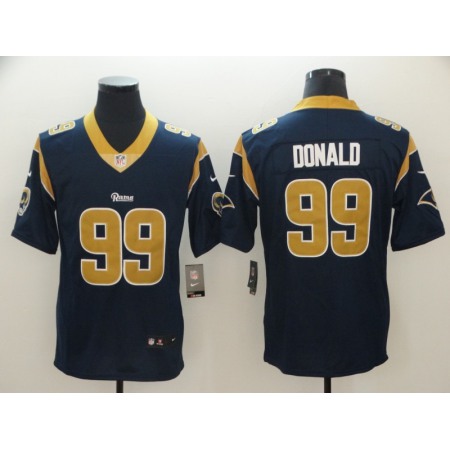 Men's Los Angeles Rams #99 Aaron Donald Navy Vapor Untouchable Limited Stitched NFL Jersey