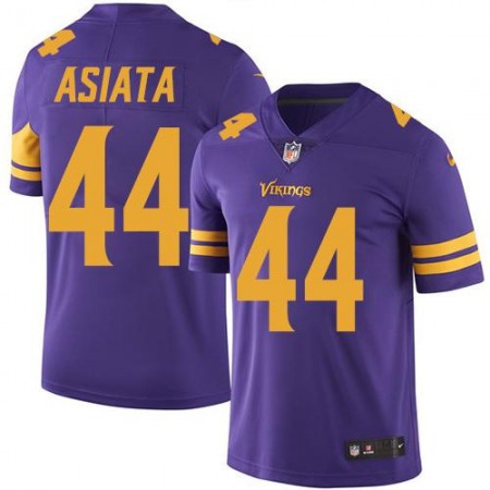 Nike Vikings #44 Matt Asiata Purple Men's Stitched NFL Limited Rush Jersey