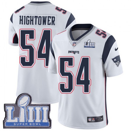 Men's New England Patriots #54 Dont'a Hightower Navy Blue Super Bowl LIII Vapor Untouchable Limited Stitched NFL Jersey