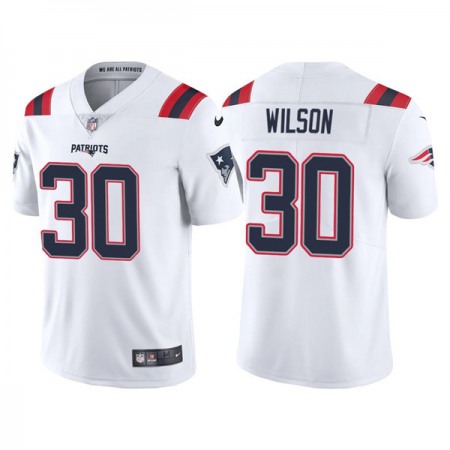 Men's New England Patriots #30 Mack Wilson White Vapor Untouchable Limited Stitched Jersey