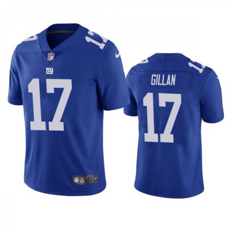 Men's New York Giants #17 Jamie Gillan Blue Vapor Untouchable Limited Stitched Jersey