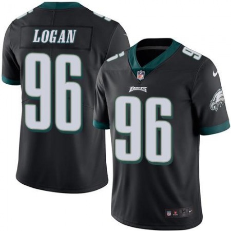 Nike Eagles #96 Bennie Logan Black Men's Stitched NFL Limited Rush Jersey