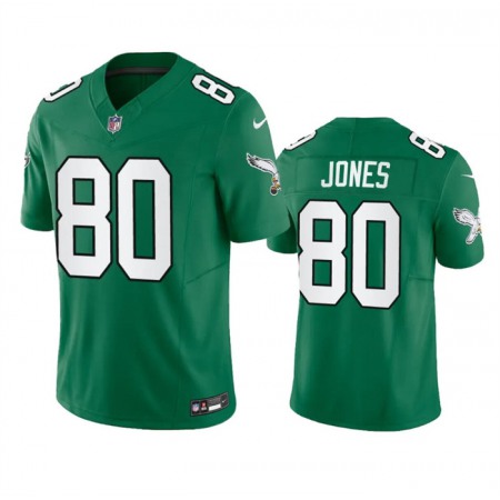 Men's Philadelphia Eagles #80 Julio Jones Green 2023 F.U.S.E. Throwback Vapor Untouchable Limited Stitched Football Jersey