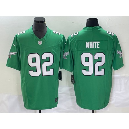 Men's Philadelphia Eagles #92 Reggie White Green 2023 F.U.S.E. Vapor Untouchable Stitched Football Jersey