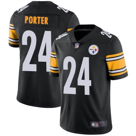 Men's Pittsburgh Steelers #24 Joey Porter Jr. Black 2023 Draft Vapor Untouchable Limited Stitched Jersey