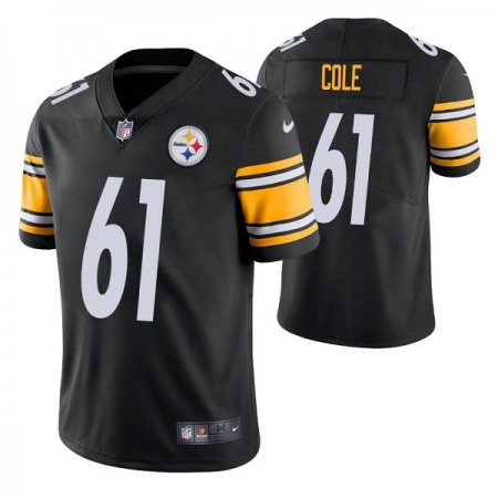 Men's Pittsburgh Steelers #61 Mason Cole Black Vapor Untouchable Limited Stitched Jersey