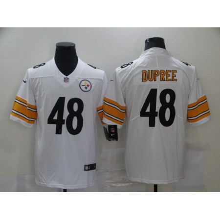 Men's Pittsburgh Steelers #48 Bud Dupree White Vapor Untouchable Limited Stitched NFL Jersey