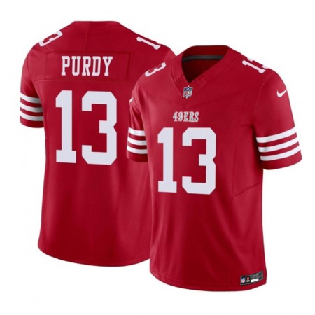 Men's San Francisco 49ers #13 Brock Purdy Red 2023 F.U.S.E. Vapor Untouchable Limited Stitched Football Jersey