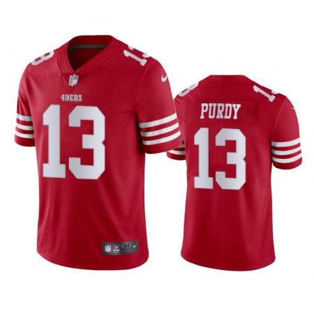 Men's San Francisco 49ers #13 Brock Purdy Red Vapor Untouchable Limited Stitched Football Jersey