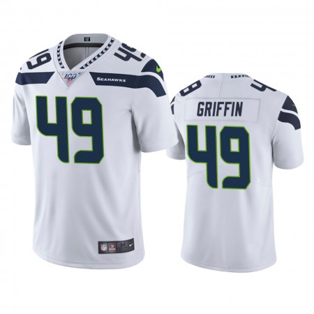 Men's Seattle Seahawks #49 Shaquem Griffin White 2019 100th Season Vapor Untouchable Limited Stitched NFL Jersey