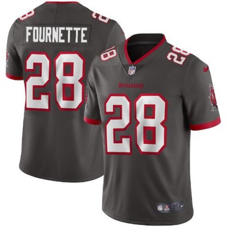 Men's Tampa Bay Buccaneers #28 Leonard Fournette New Grey Vapor Untouchable Limited Stitched Jersey