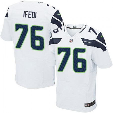 Nike Seahawks #76 Germain Ifedi White Men's Stitched NFL Elite Jersey