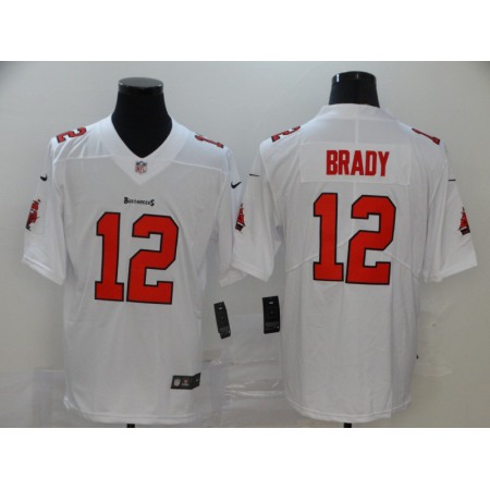 Men's Tampa Bay Buccaneers #12 Tom Brady White Stitched NFL Jersey