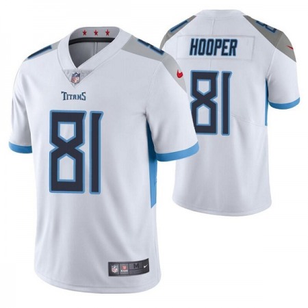 Men's Tennessee Titans #81 Austin Hooper White Vapor Untouchable Stitched Jersey