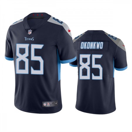 Men's Tennessee Titans #85 Chig Okonkwo Navy Vapor Untouchable Stitched Jersey