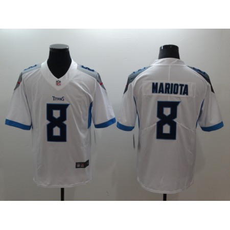 Men's Tennessee Titans #8 Marcus Mariota White New 2018 Vapor Untouchable Limited Stitched NFL Jersey