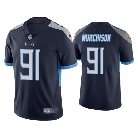 Men's Tennessee Titans #91 Larrell Murchison Navy Vapor Untouchable Stitched Jersey