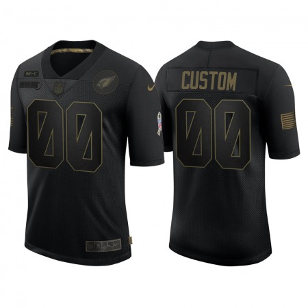 Men's Arizona Cardinals Customized 2020 Black Salute To Service Limited Stitched Jersey