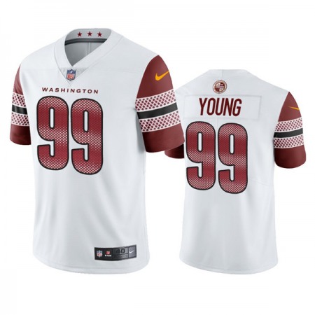 Men's Washington Commanders #99 Chase Young White Vapor Untouchable Stitched Football Jersey