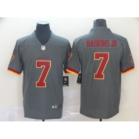 Men's Washington Redskins #7 Dwayne Haskins JR 2019 Gray Inverted Legend Stitched NFL Jersey