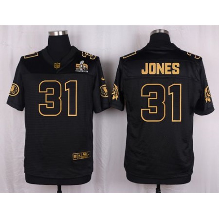 Nike Redskins #31 Matt Jones Black Men's Stitched NFL Elite Pro Line Gold Collection Jersey