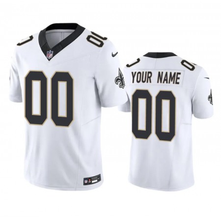 Men's New Orleans Saints Active Player Custom White 2023 F.U.S.E. Vapor Untouchable Limited Stitched Jersey